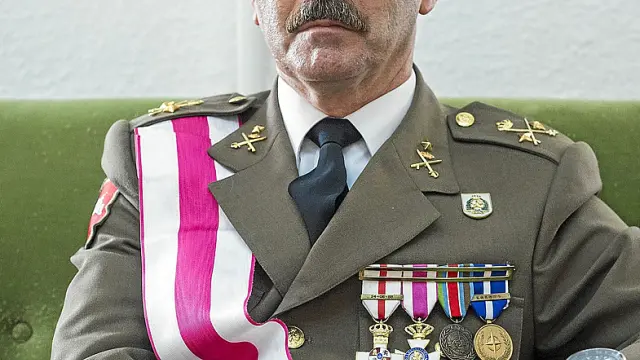 El general Miguel Alcañiz Comas, el viernes en Castillejos.