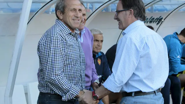 Víctor Muñoz y Anquela, en un amistoso