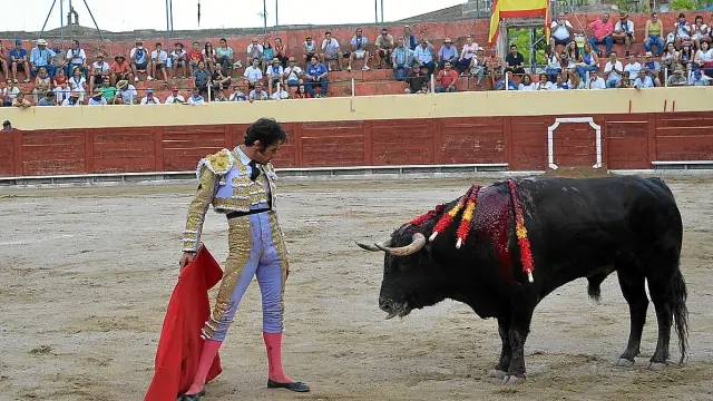 Imagen de archivo de una corrida de toros en Barbastro en años anteriores.