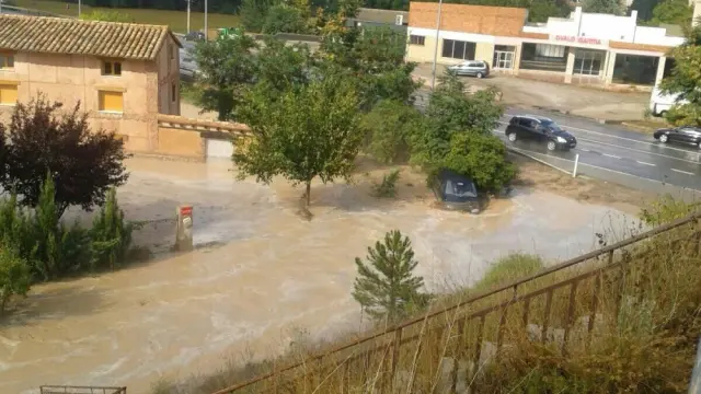 Las fuertes lluvias que asolaron Teruel
