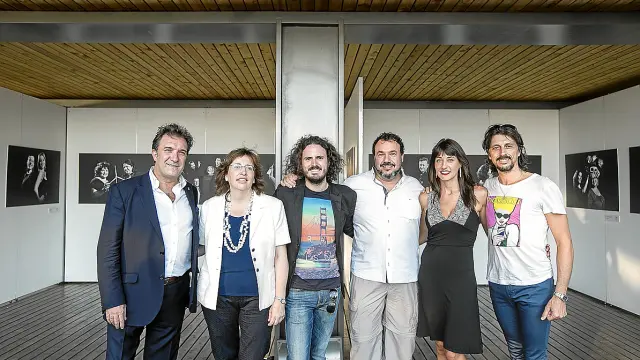 De izquierda a derecha: Ulliaque, San José, Izquierdo, Martín, Lou y Berna en el Pablo Serrano