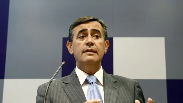 Antonio Pardo, presidente de la Diputación de Soria, en rueda de prensa