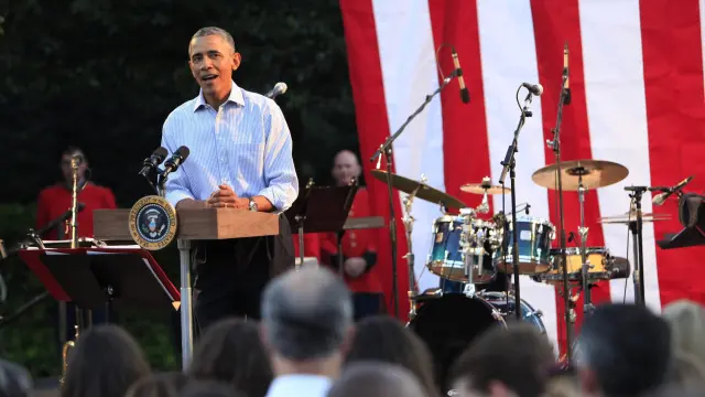 Obama en un acto el miércoles donde habló sobre el EI