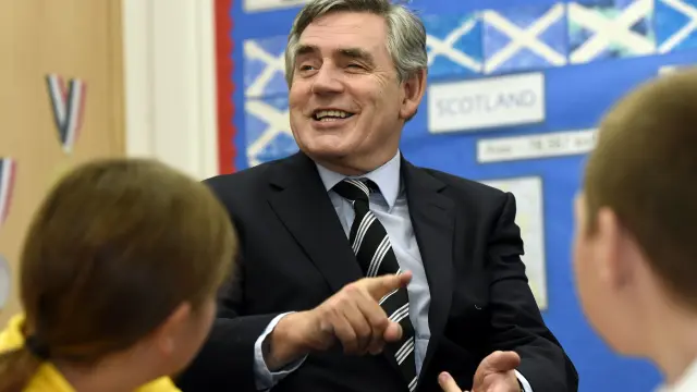 El exprimer ministro británico Gordon Brown