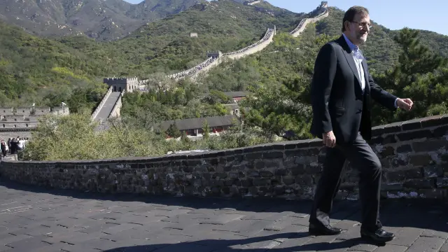 Rajoy en la Gran Muralla