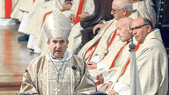 El obispo de Osma-Soria, Gerardo Melgar Viciosa, en una homilía.