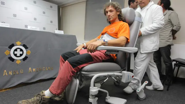 Cecilio López Tercero, este sábado en la clínica de Lima