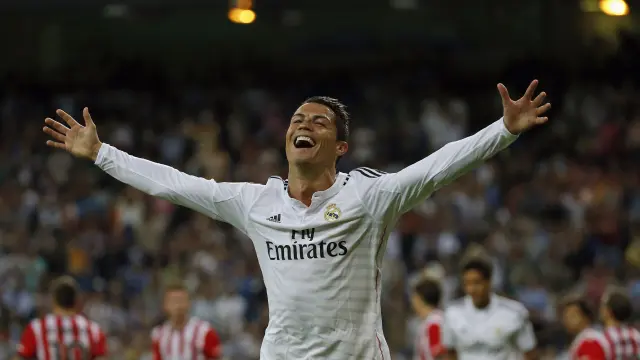 Cristiano Ronaldo celebra tras marcar un gol