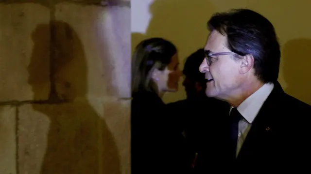 Artur Mas a su llegada al Parlamento Catalán