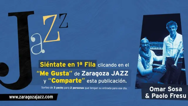 Zaragoza Jazz sortea entradas en primera fila entre los asistentes al festival