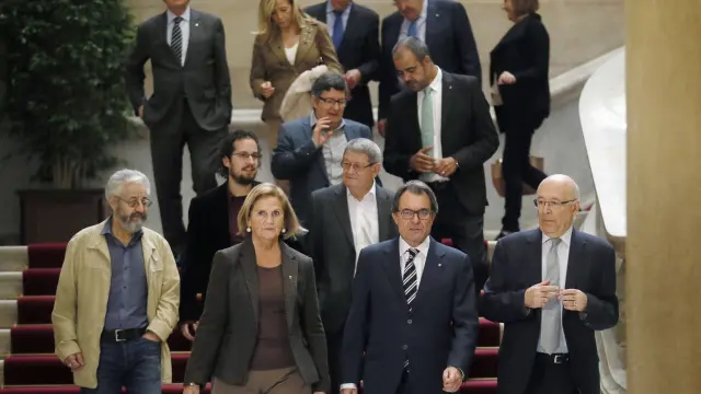 Artur Mas se reunió este viernes con representantes del Pacto Nacional para el Derecho a Decidir