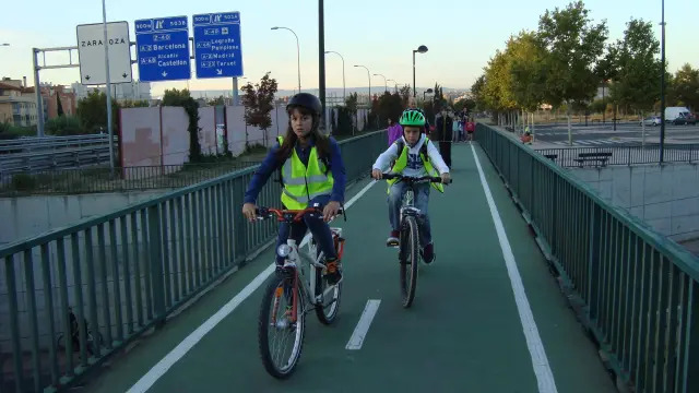 Ruta escolar en bici del CP Agustina de Aragón