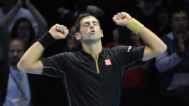 El tenista serbio Novak Djokovic sumó este miércoles su segunda victoria en la Copa de Maestros