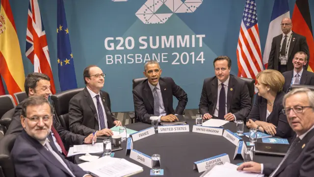Rajoy, durante la cumbre del G20 del año pasado