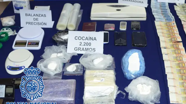 Desarticulado un grupo que se abastecía de cocaína en Madrid para distribuirla en Zaragoza