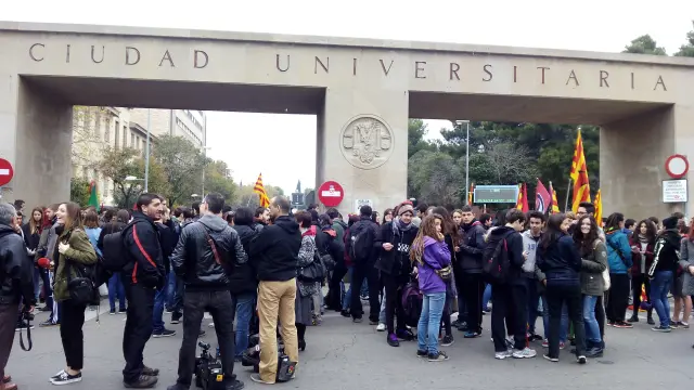 Los estudiantes se han manifestado contra la Lomce