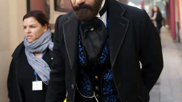 Antonio Banderas durante el descanso de la película
