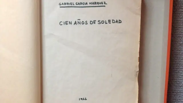Documento definitivo de 'Cien años de soledad' que el nobel entregó a la imprenta en 1967
