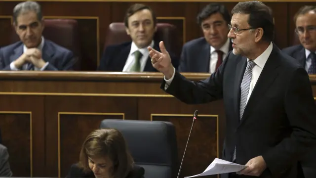 Mariano Rajoy, este miércoles en el Congreso