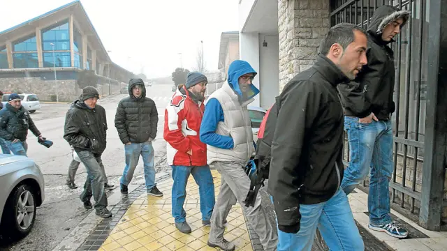 La planta de Campofrío en Ólvega recibió ayer a los 33 empleados de Burgos que han sido ya recolocados.