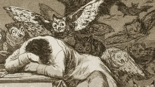 Uno de los grabado de Goya que se encuentra en el Prado