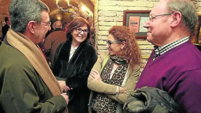 Antonio García Omedes, Pilar Bolea, Susana Villacampa y José María Nasarre.