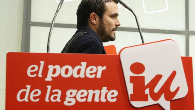 El diputado de IU y aspirante a dirigir la coalición, Alberto Garzón