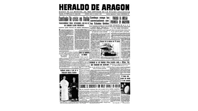 Portada de HERALDO el día 19 de diciembre de 1964