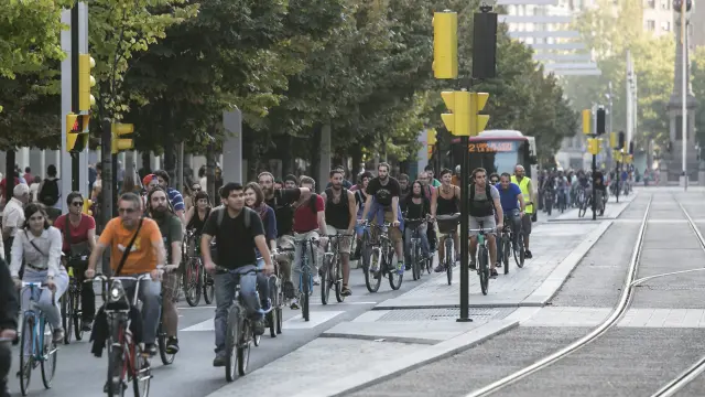 Protesta ciclista contra la nueva norma, en septiembre