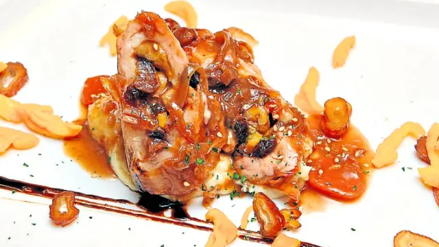 Pechugas de pavo rellenas de foie gras