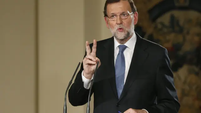 Rajoy, durante la comparecencia