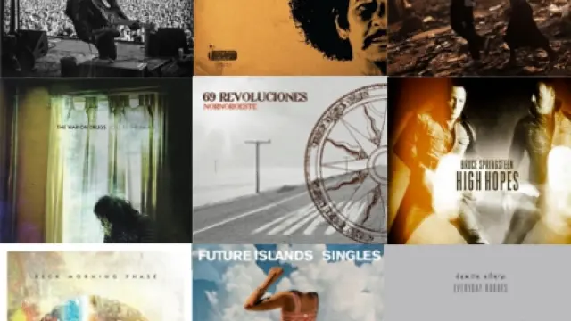 Carátulas de algunos de los mejores discos de 2014
