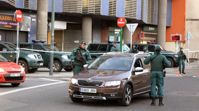 Registro de la Guardia Civil en Bilbao