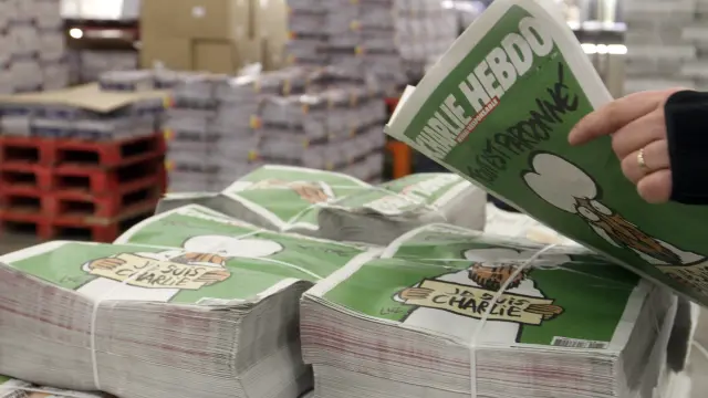 Ejemplares del último Charlie Hebdo este miércoles
