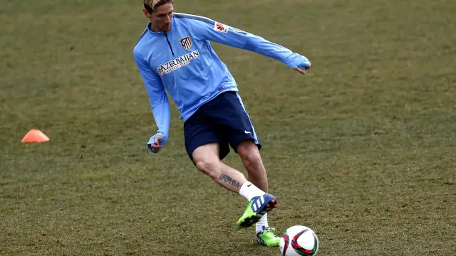 Torres durante un entrenamiento
