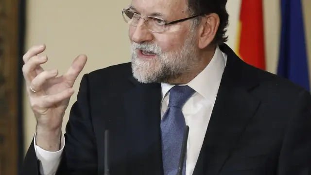 Mariano Rajoy en un acto este lunes