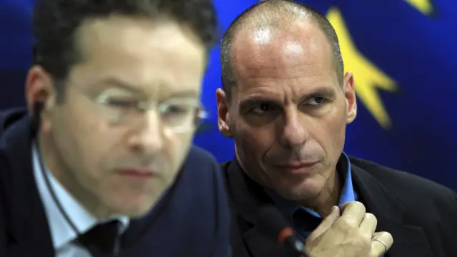 El jefe del Eurogrupo y el ministro de finanzas Griego
