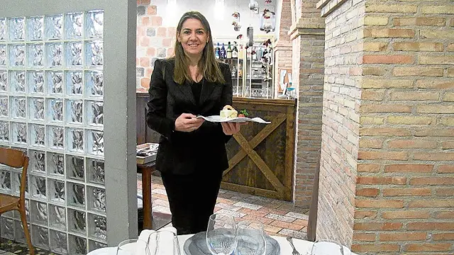 Sara Ladrero, del restaurante Aragón, en Ejea de los Caballeros.