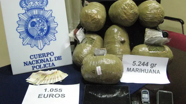 Detenido en la estación de Delicias por transportar 5 kilos de marihuana en la maleta