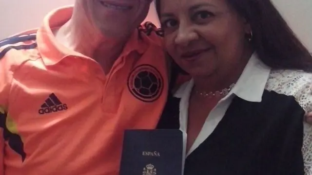 Emilio Anadón y su mujer, Ruth Orduz, en Colombia
