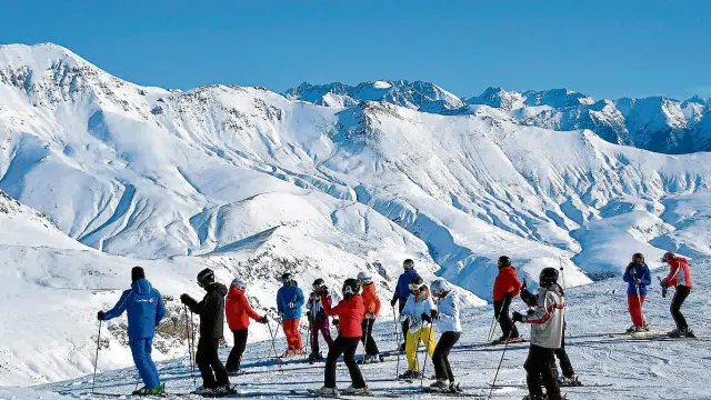 En Formigal, los usuarios disfrutaron de una buena jornada de esquí. laura zamboraín
