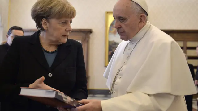 Merkel y el papa Francisco, este sábado