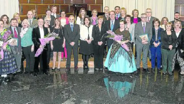 Amac Gema reunió a muchos amigos y premiados en el Ayuntamiento de Zaragoza.