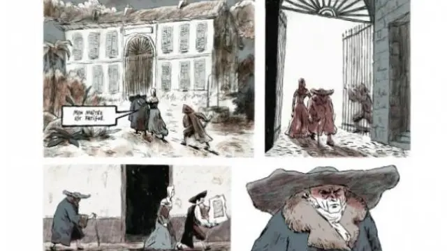 Una de las imágenes del cómic sobre Goya