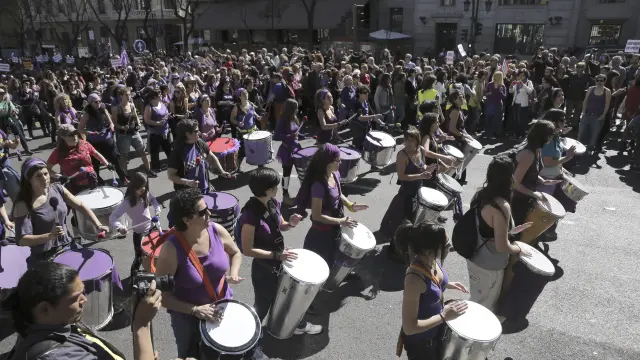 Manifestación del Día de la Mujer en Madrid