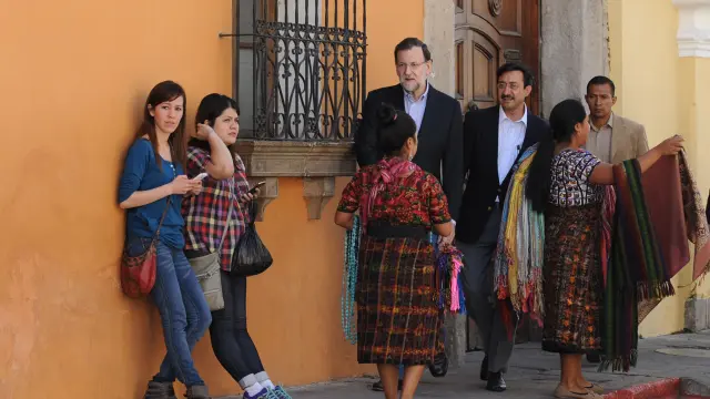 Rajoy, este domingo en la ciudad guatemalteca de Antigua