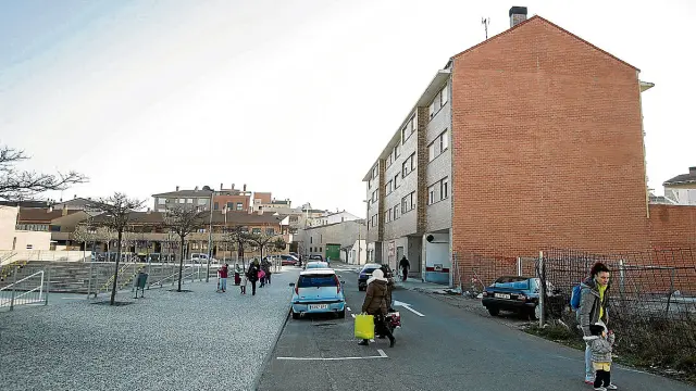 La calle de Florián Rey, a la altura de la plaza de la Concordia, dentro del tramo que se renovará.