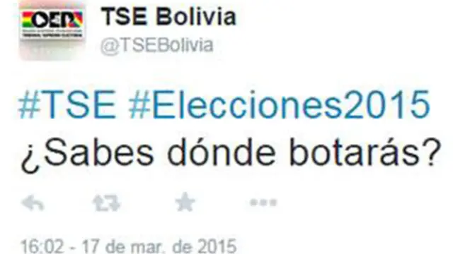 Despiden a un funcionario electoral  boliviano por una falta de ortografía en Twitter