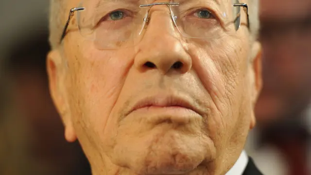 Presidente de Túnez,  Béji Caïd Essebsi,