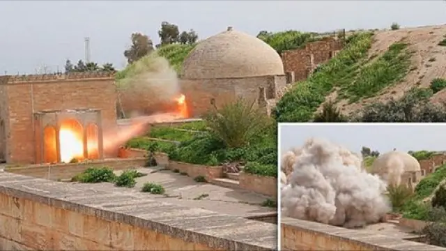 El Estado Islámico ya destruyó parte de un monasterio del siglo IV en Irak